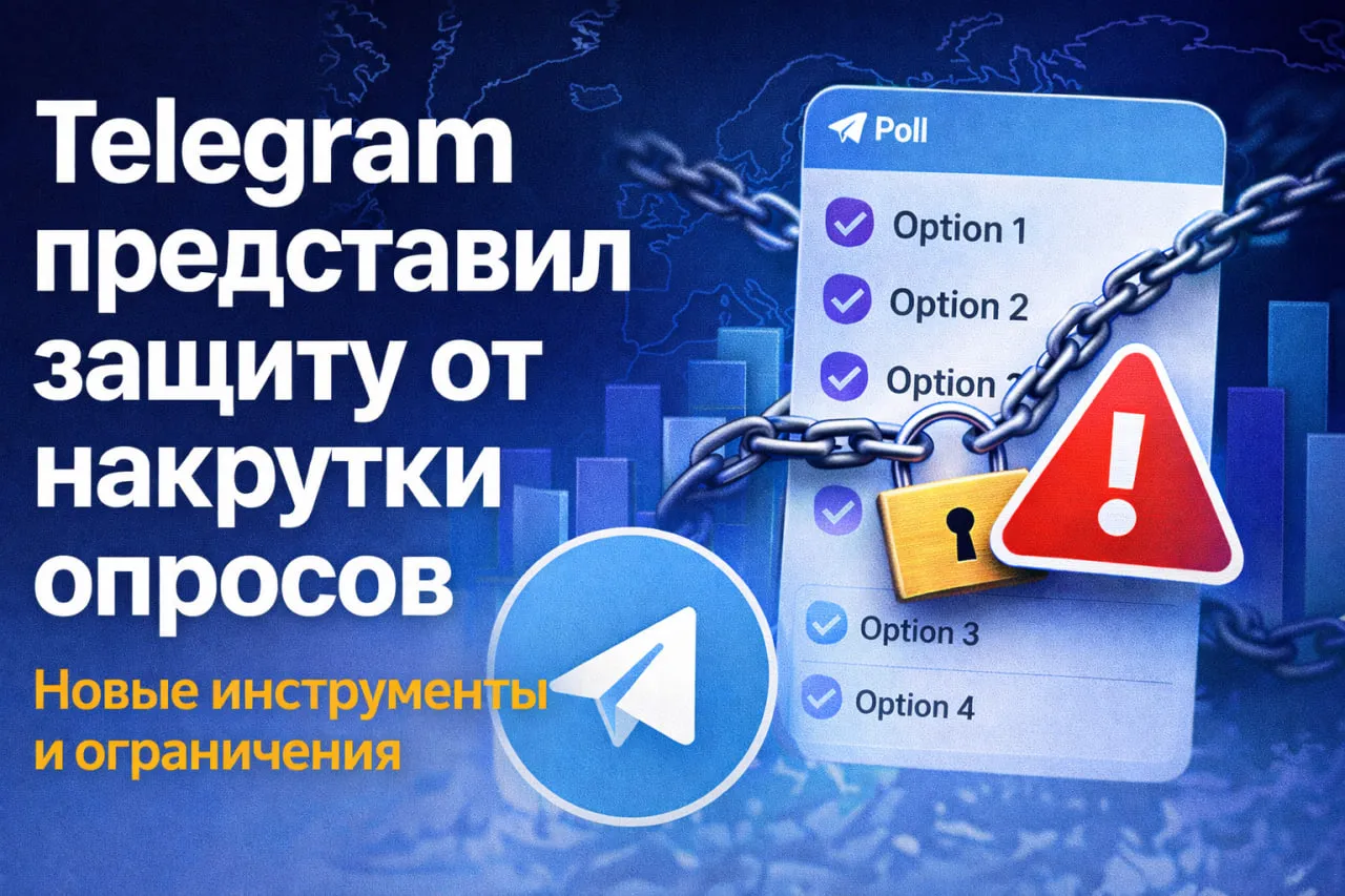 Telegram готовит инструменты против накруток в опросах