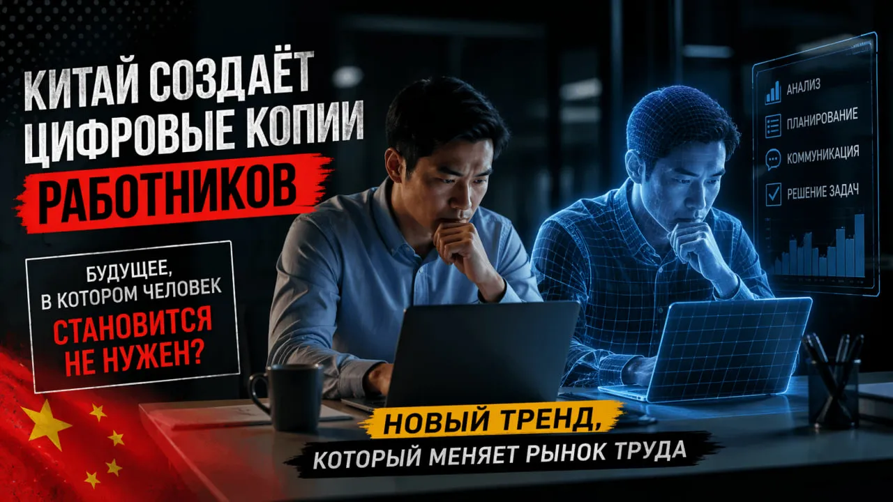 Китай начал копировать сотрудников через AI: что происходит и почему все напряглись