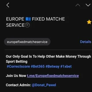 Europe Fixed Matches - Сервис