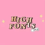 HIGH FONTS - стильные шрифты
