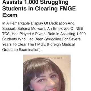 SUHANA MOTWANI - FMGE 2026