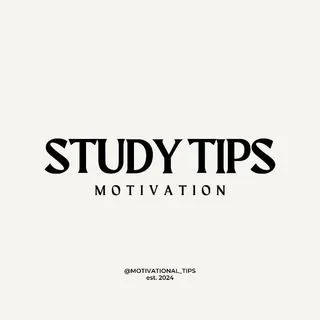 STUDY TIPS - мотивация для учебы