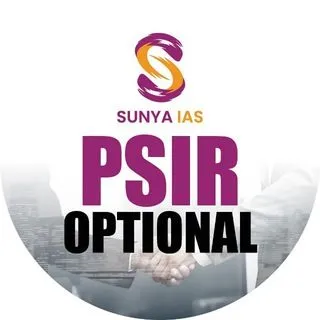 Sunya IAS PSIR - Optional PSIR