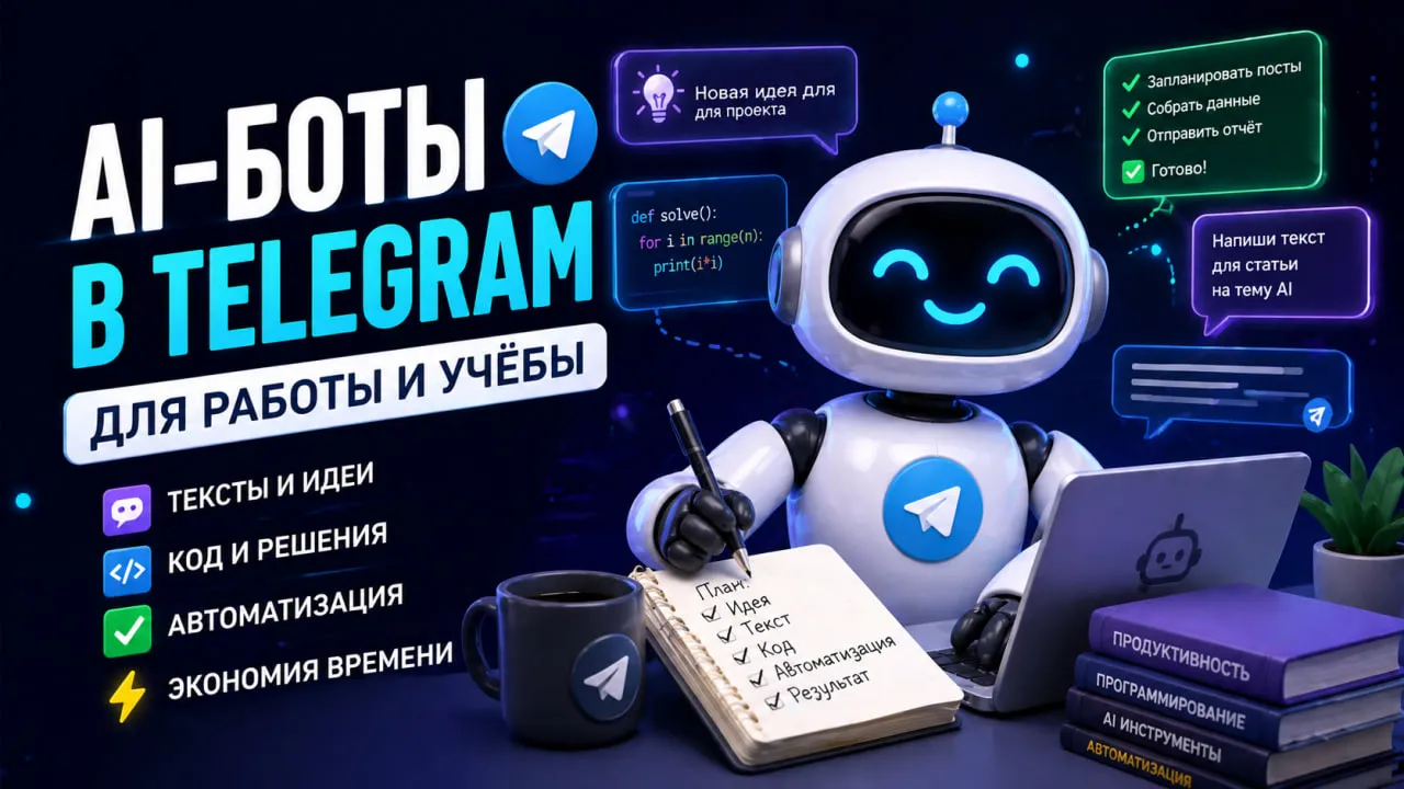 AI-боты в Telegram для работы и учёбы