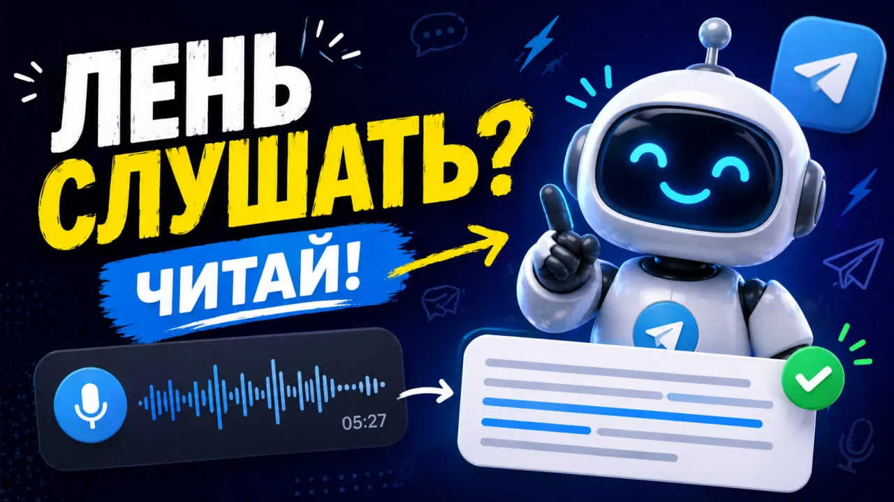 Боты для расшифровки голосовых сообщений в Telegram